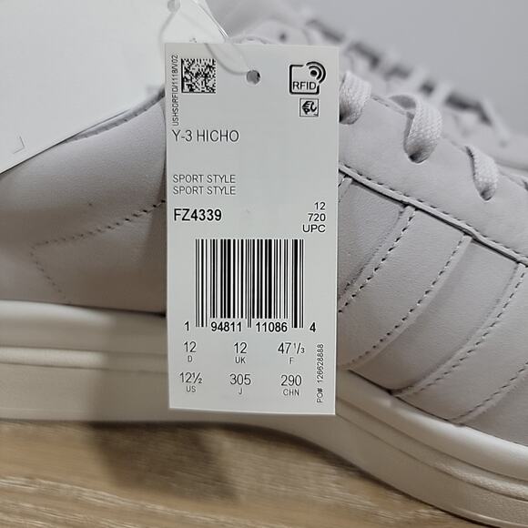 Adidas‎ Y-3 Hicho Grey Gray White FZ4339 Men\'s Size 12.5 Sneakers main image 11